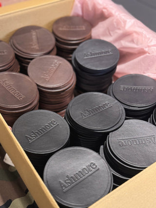 Handmade Leather Coasters for Corporate Clients: Elevate Your Brand with Luxury Custom Pieces