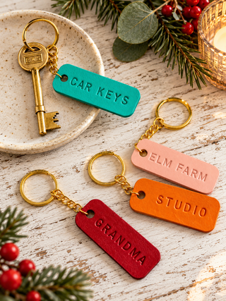 Mother's Day Leather key fob.