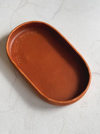 Personalised Handmade Small Pill Leather Tray