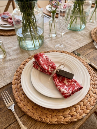 Mini Text Wedding Favour Leather Place Settings