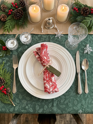 Personalised Christmas Napkin Ring Place Setting