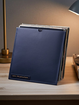 Personalised Leather Vinyl Sleeve