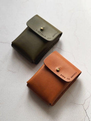 Personalised Handmade Leather Deck of Cards Holder