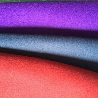 Choose a blue or purple woollen felt lining