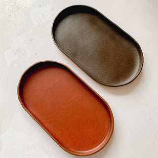 Handmade Pill Leather Tray