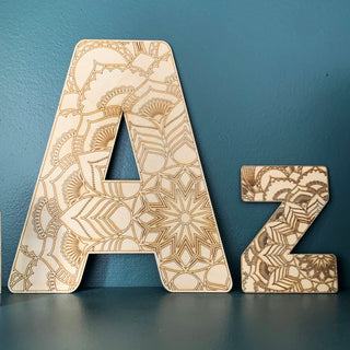 Chunky Detailed Wooden Letter