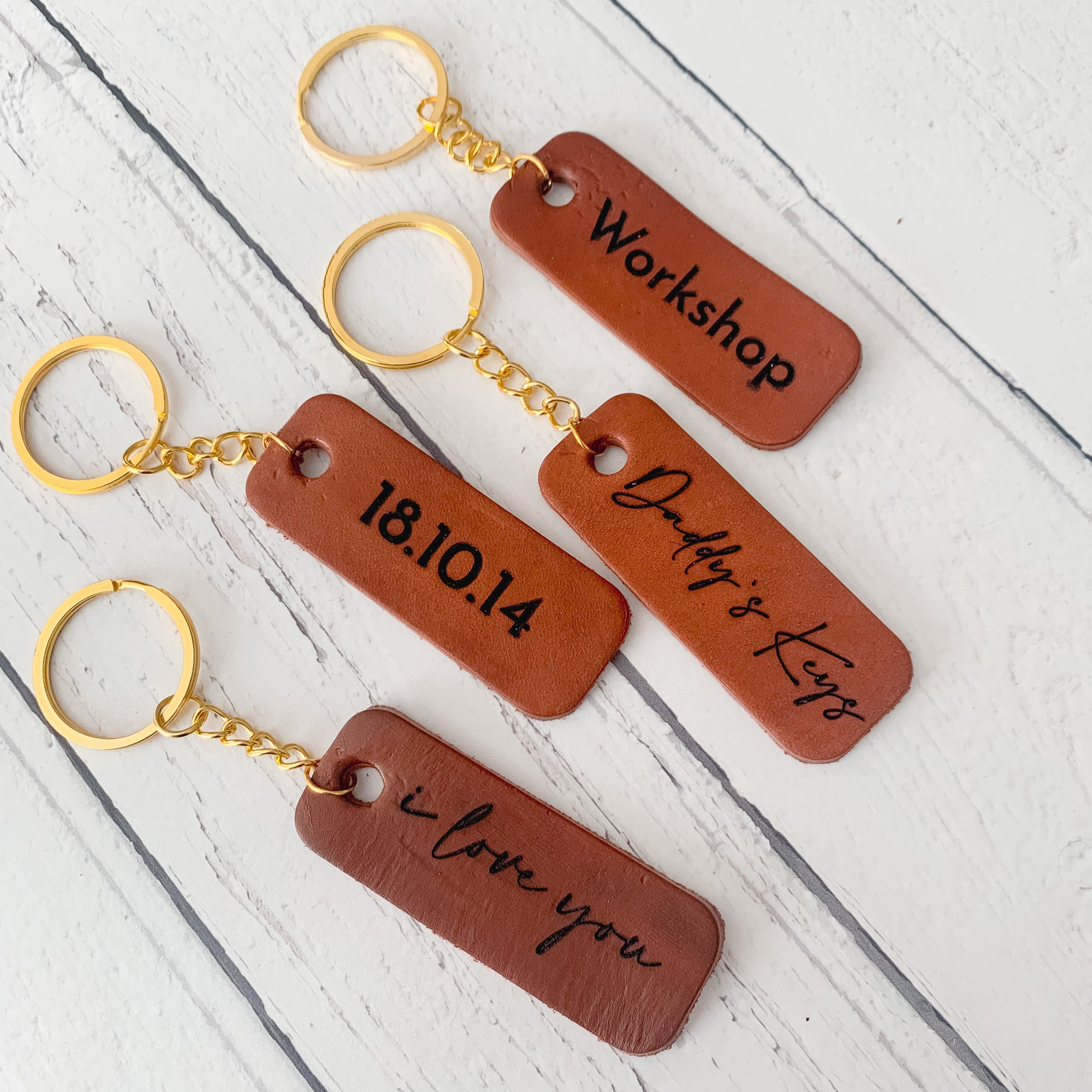 Personalised Vintage Anniversary Date Wooden Keyring Personalised Vintage Anniversary Date Wooden Keyring