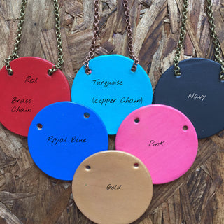 Personalised Leather Bottle Tag