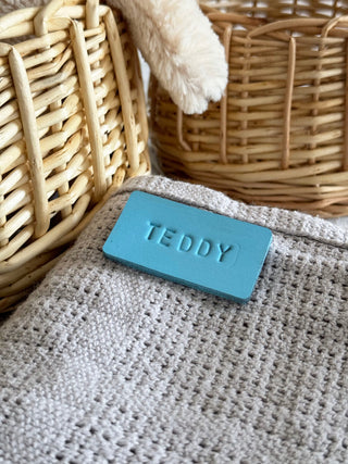 Handmade Personalised Leather Tags, Newborn Basket, Welcome Home Gift, Gift For Baby, Baby Hamper Tag, Baby Blanket Tag,